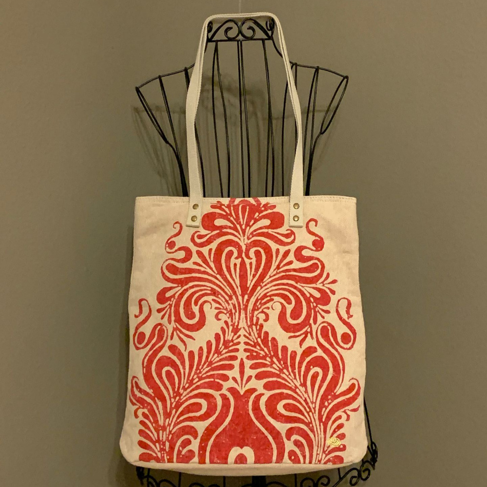 Amy Butler for Kalencom Ginger Tote - Garnet - Picture 1 of 5